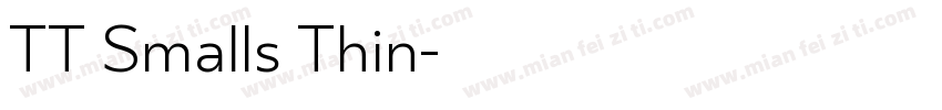 TT Smalls Thin字体转换